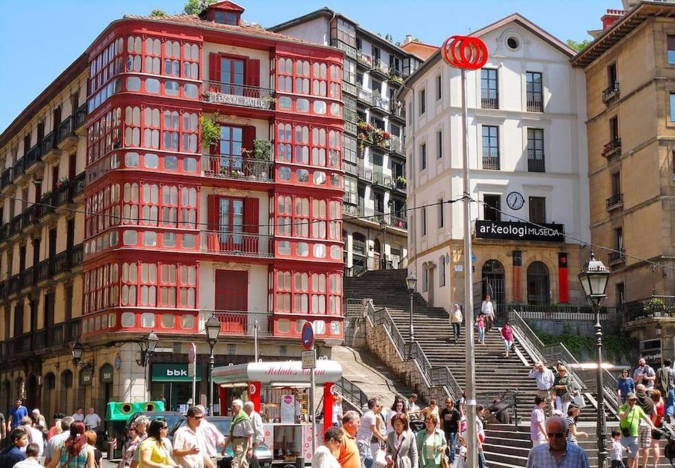 Ferienwohnung Cultura Y Gastronomia En El Casco Viejo Bilbao Exterior foto